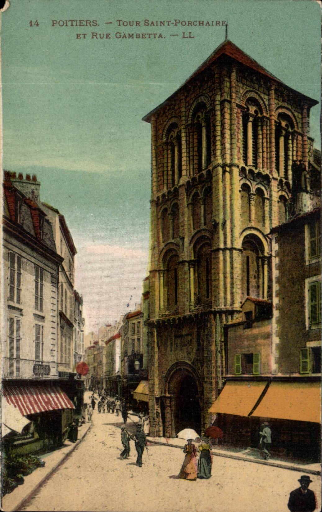 Poitiers — Tour Saint-Porchaire et Rue Gambetta — LL