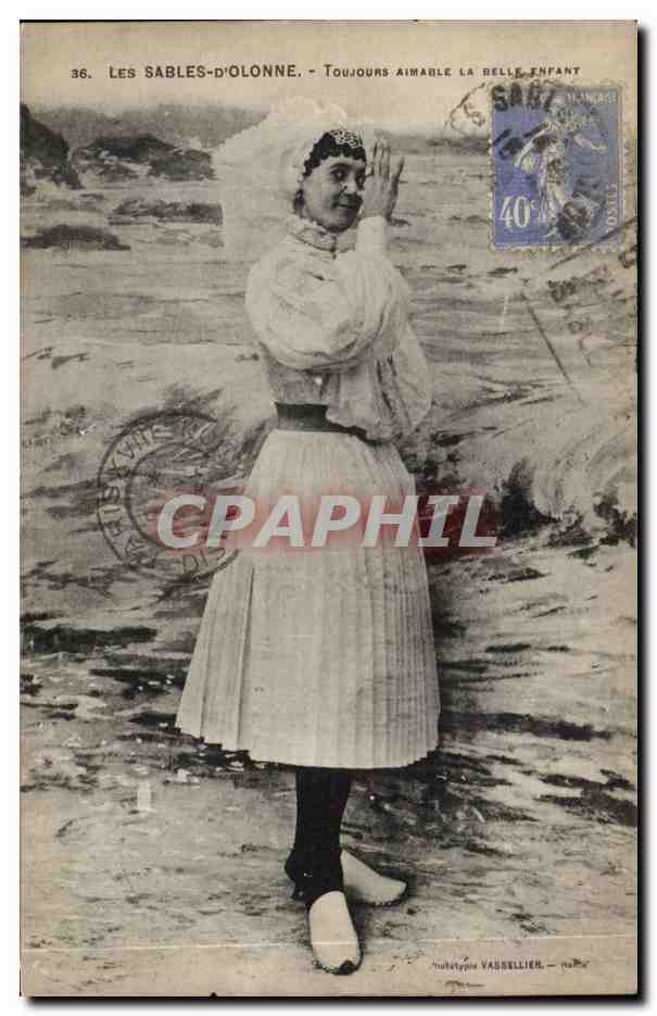 Les Sables-d'Olonne — Immer freundlich das schöne Mädchen — hulutypin Vassellier, n°36