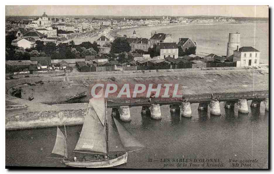 CPA Sables d'olonne Vue generale prise de la tour d'Arundel