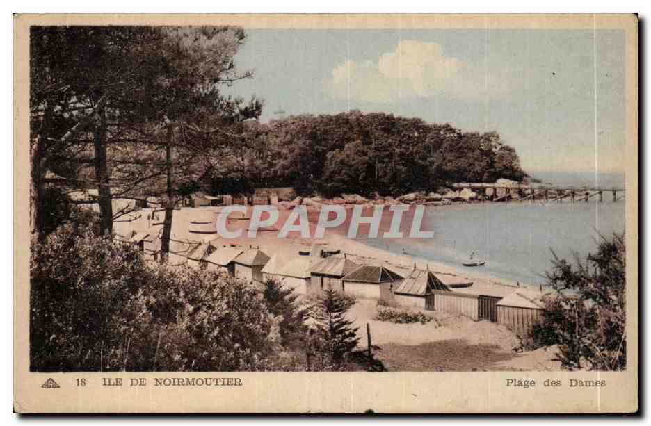 CPA Ile de Noirmoutier plage des dames