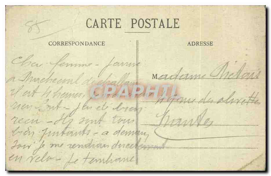 CPA Au marais vendeen Maraichinage d'aujourd'hui Folklore Coiffe — Verso