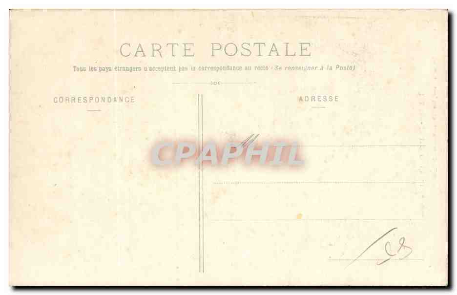 CPA Les Sables D'olonne L'angoisse Folklore Costume — Verso