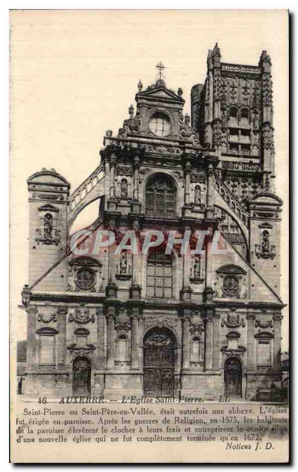 Auxerre CPA Eglise Saint Pierre