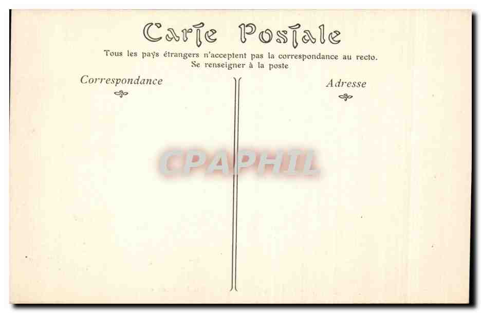 CPA Auxerre La prefecture Ancien palais episcopal et le portail nord de la cathedrale — Back
