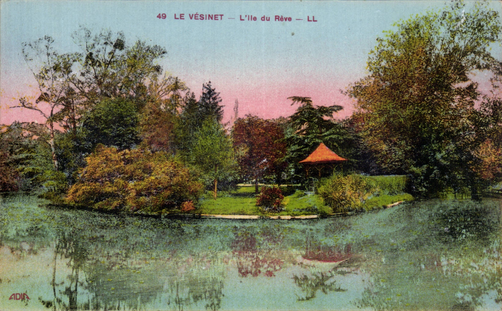 CPA Le Vesinet L'Ile du Reve