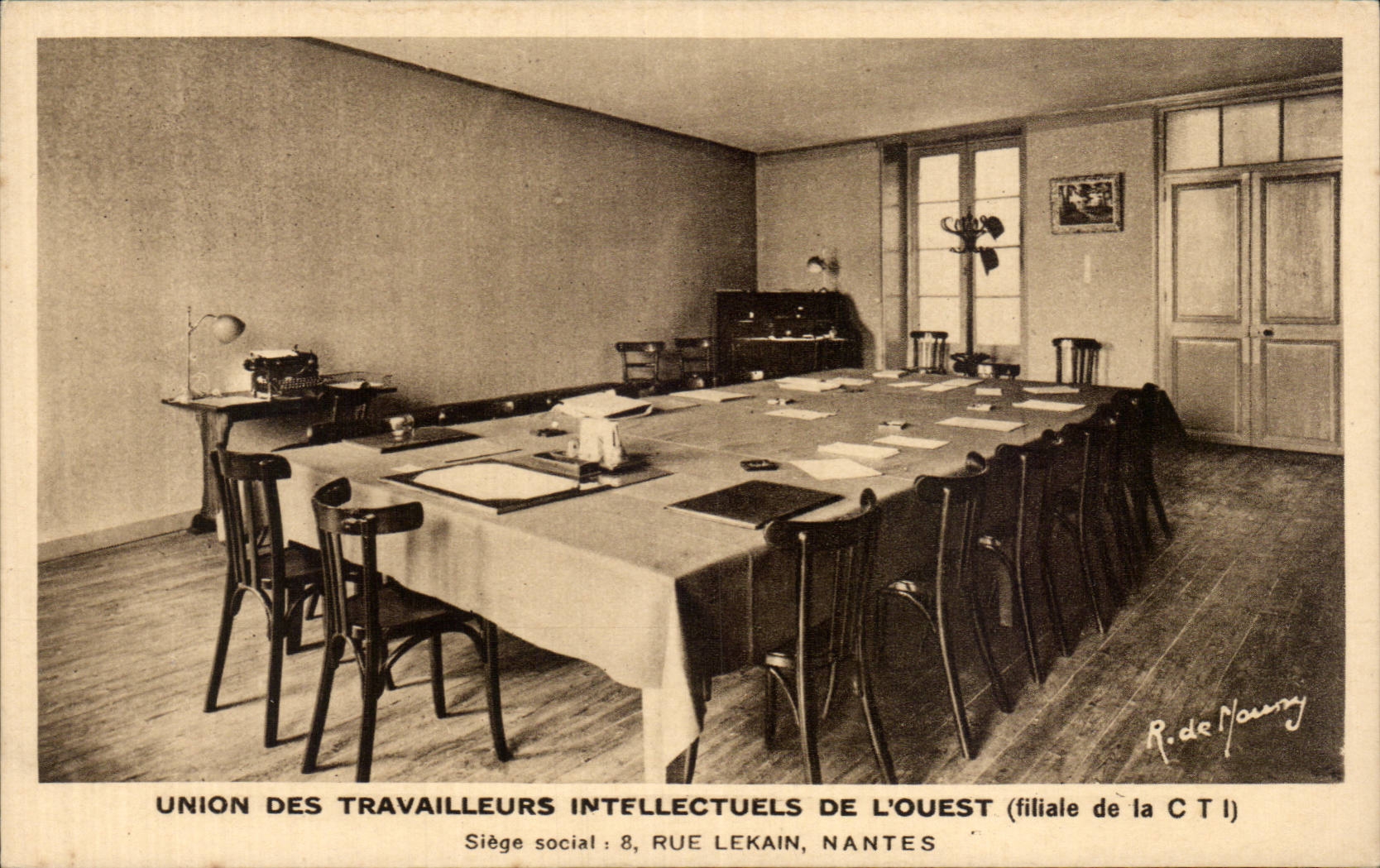 CPA Union des travailleurs intellectuels de l'Ouest filiale du CTI 8 rue Lekain Nantes