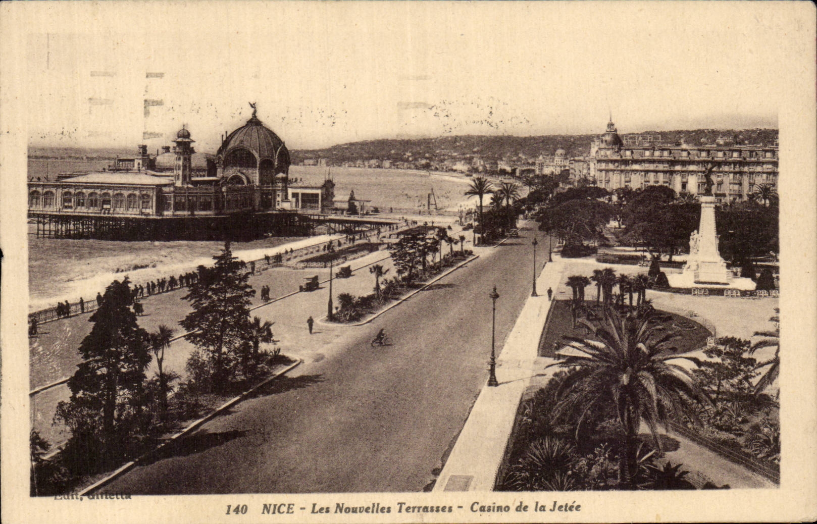 CPA Nice Les nouvelles terrasses Casino de la jetee