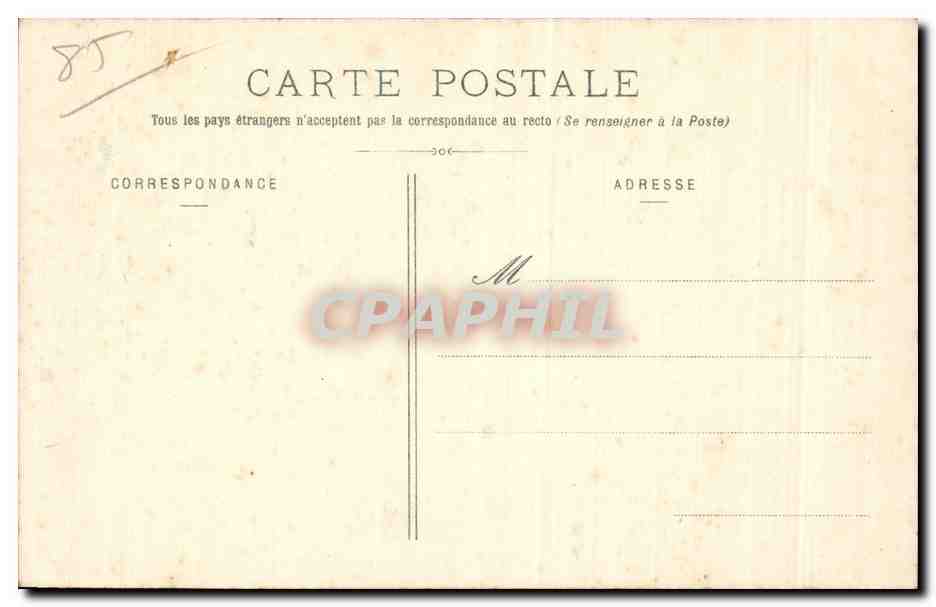 CPA Hommage aux Sablaises Folklore Costume — Verso