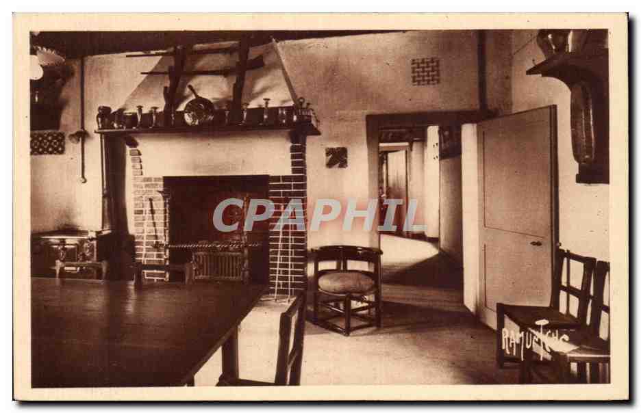 CPA la bicoque de Clemenceau Cuisine et couloir 