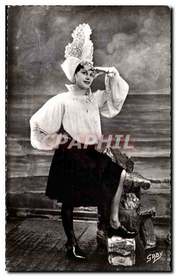 CPSM Les Sables d'olonne Costume sablais Folklore Costume