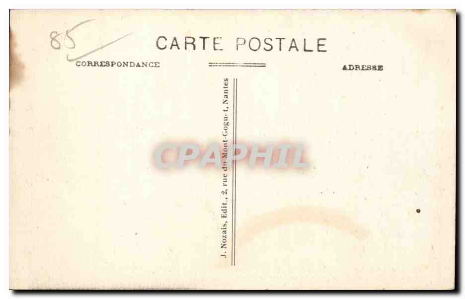 Ile de Noirmoutier — La Croix du Chemin — éditeur J. Nozais, n°97 — Reverso