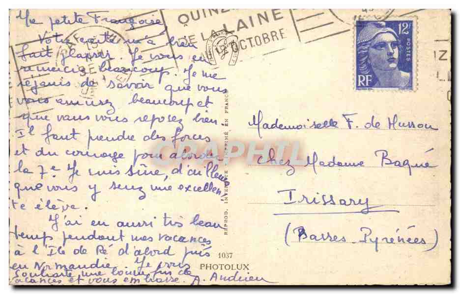 Paris CPA Jardin du Luxembourg — Rückseite