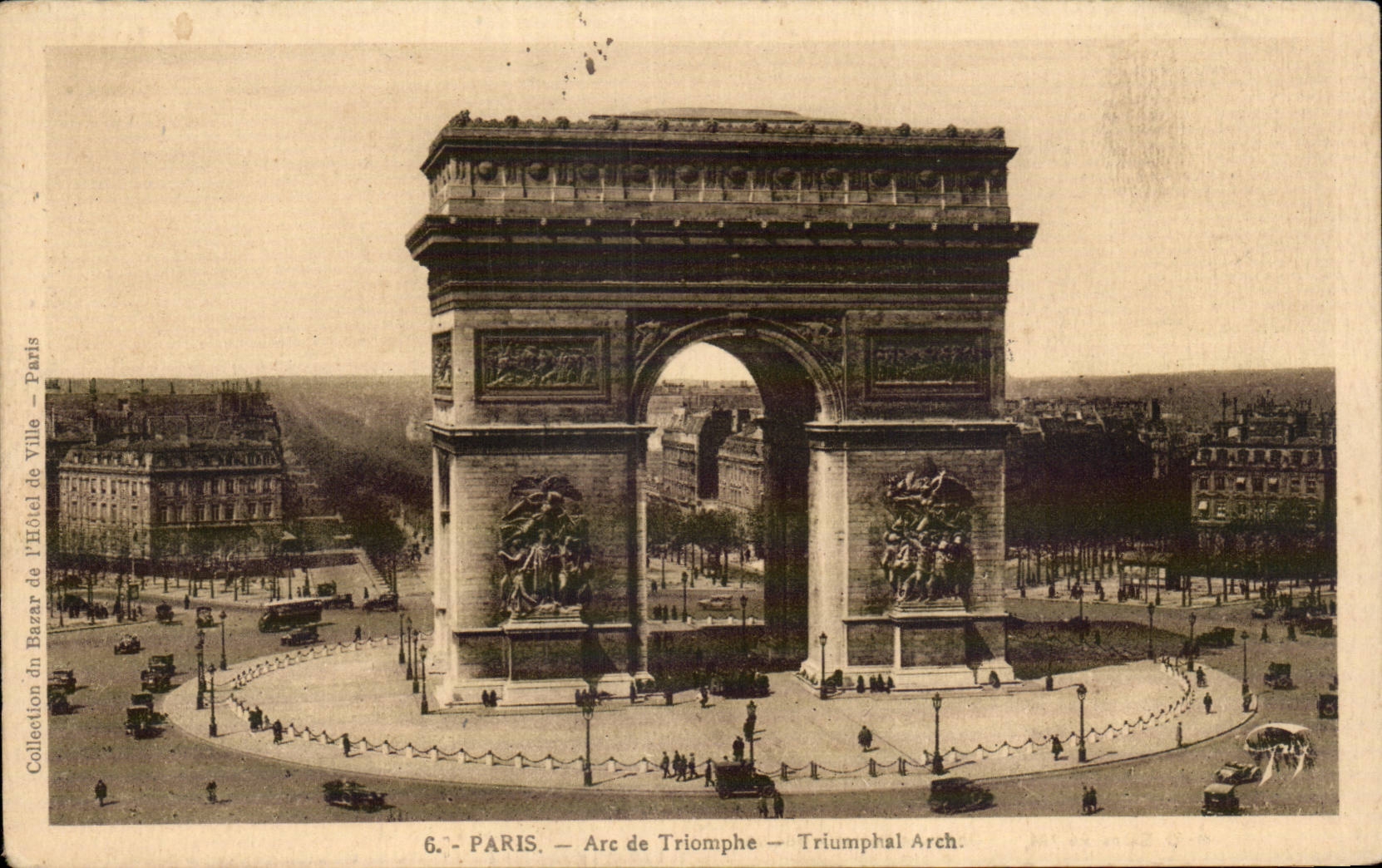 CPA Paris Arc de triomphe 