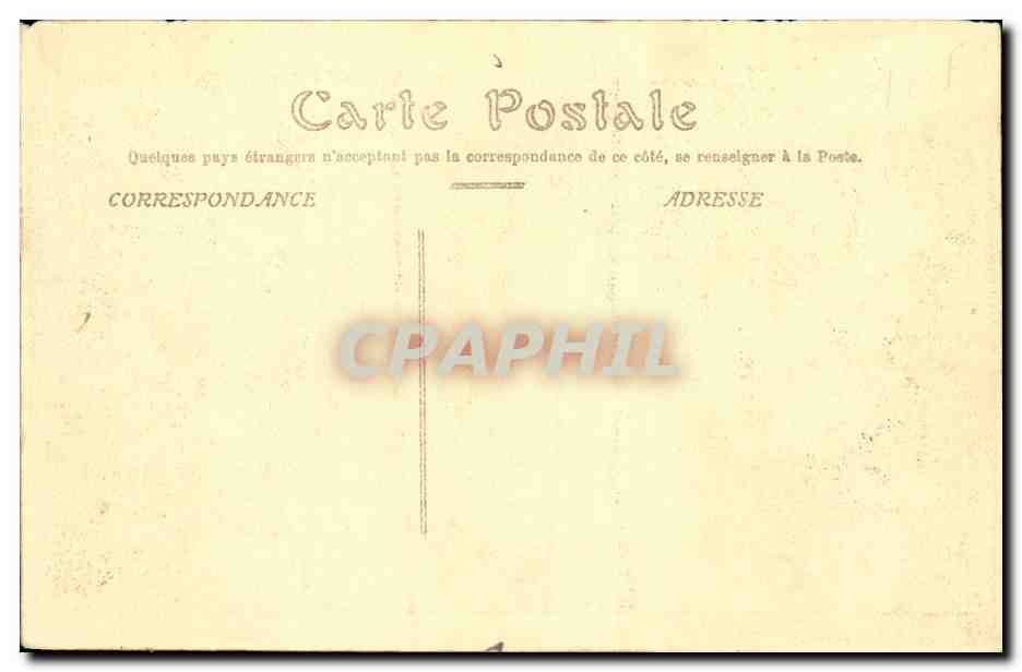 CPA Paris Le louvre — Rückseite