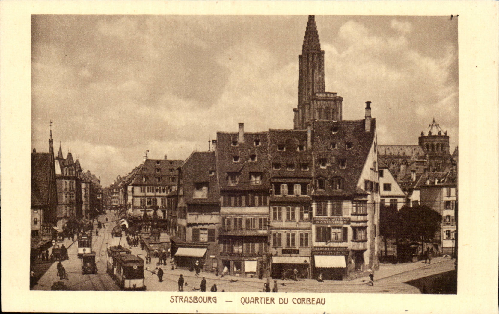 CPA Strasbourg Quartier du corbeau