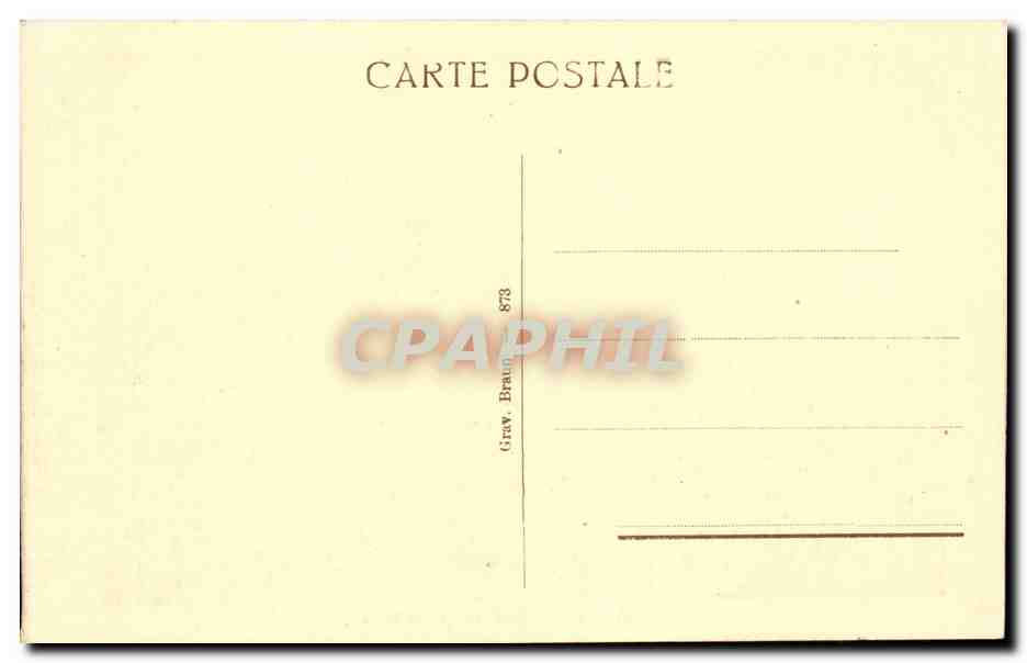 CPA Strasbourg Quartier du corbeau — Rückseite