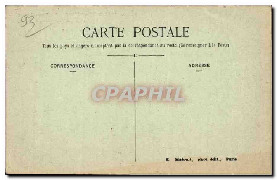 Montmorency — Le Pausilippe, 10, rue de l'Ermitage — E. M. — n° 2716 — Back