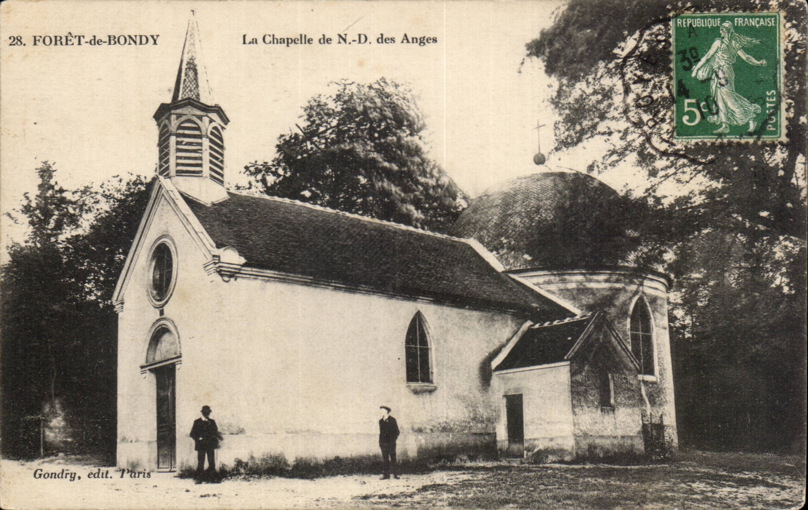CPA Foret de Bondy La chapelle de ND des anges