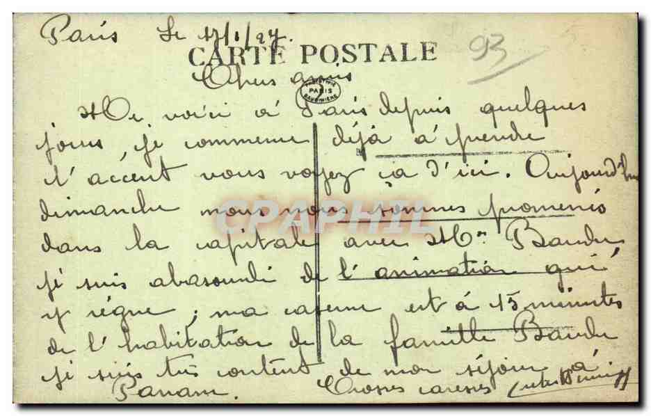 CPA St Denis la justice et la paix — Rückseite