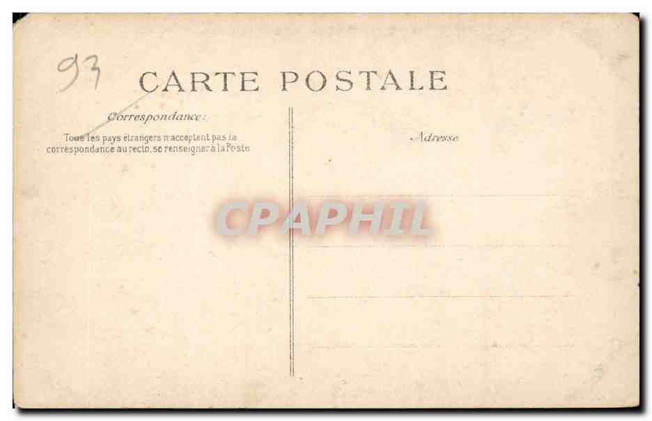 CPA Epinay sur Seine le pont — Rückseite