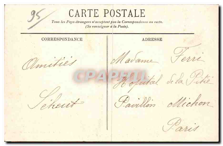 CPA Vetheuil Les bords de la Seine — Back