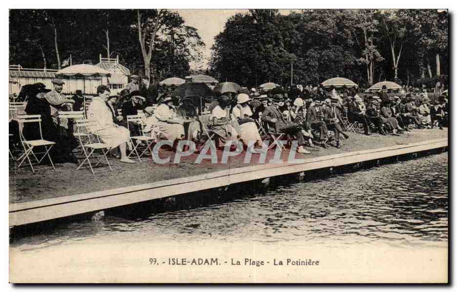 CPA Isle Adam La plage La Potiniere