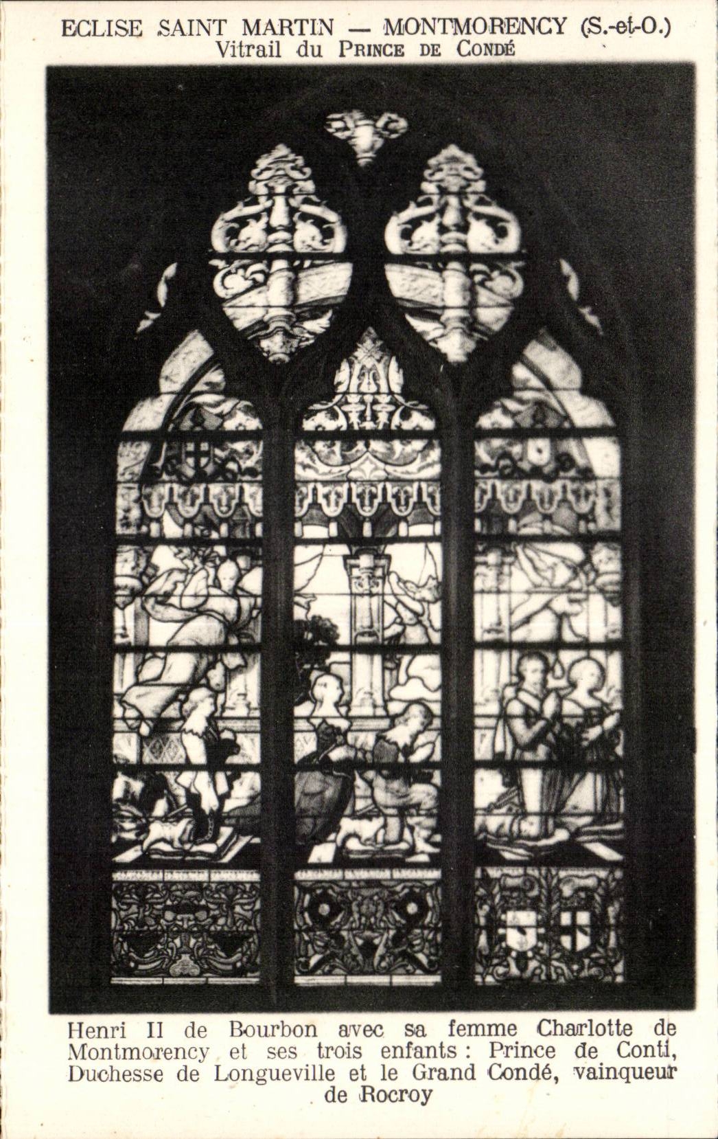 Église Saint-Martin — Montmorency (S.-et-O.) — Vitrail du Prince de Condé