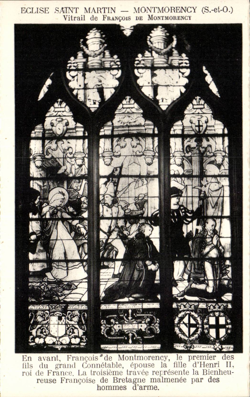 Église Saint-Martin — Montmorency (S.-et-O.) — Vitrail de François de Montmorency