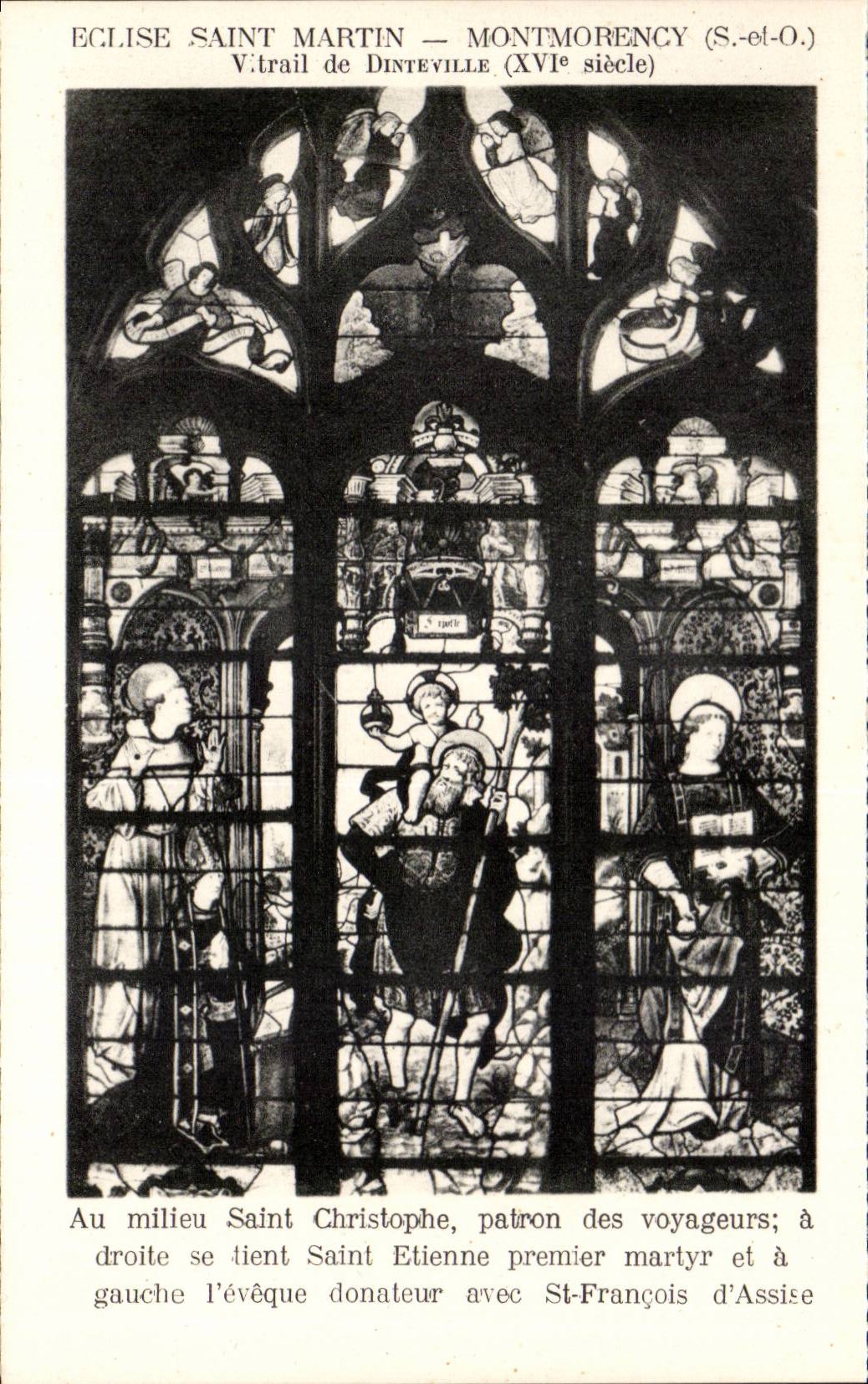 Église Saint-Martin — Montmorency (S.-et-O.) — Vitrail de Dinteville (XVIe siècle)