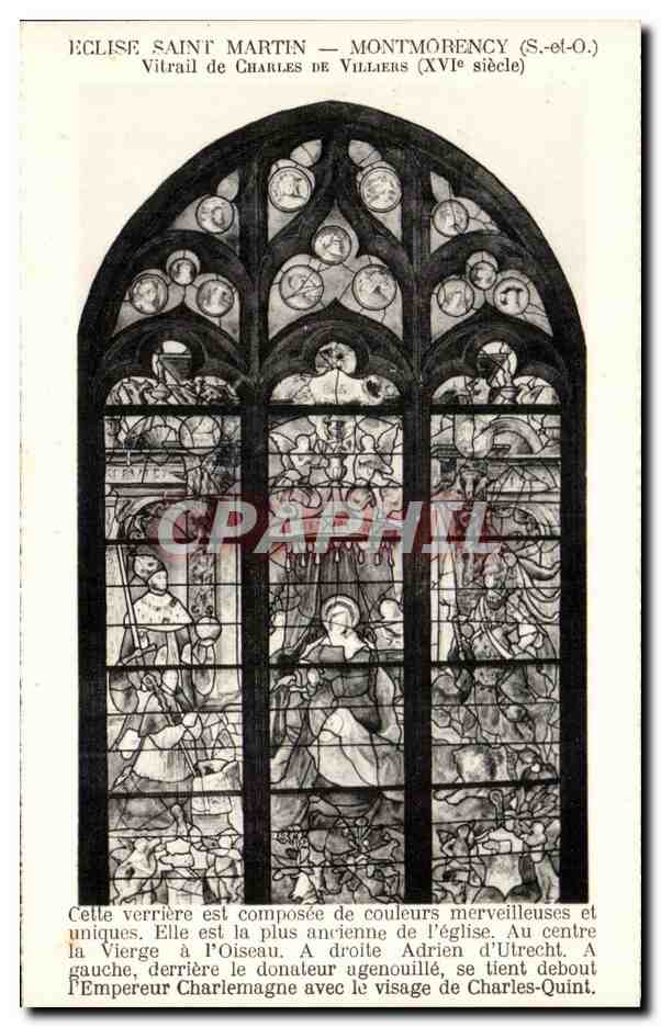 Église Saint-Martin — Montmorency (S.-et-O.) — Vitrail de Charles de Villiers (XVIe siècle)