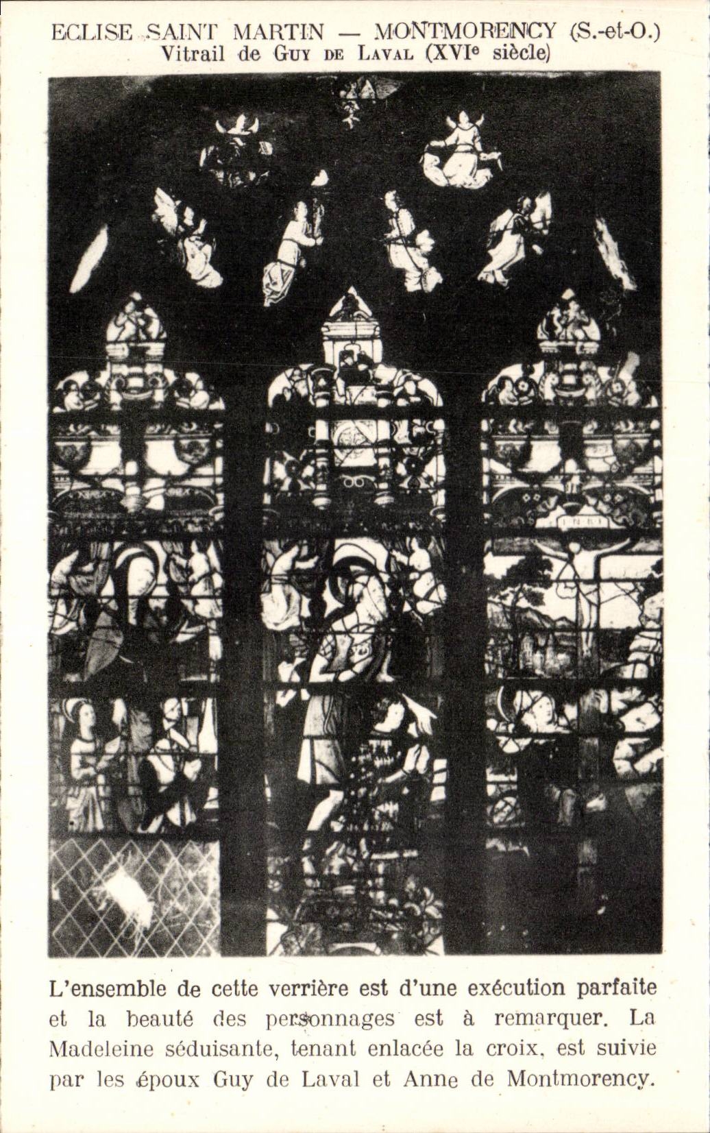 Église Saint-Martin — Montmorency (S.-et-O.) — Vitrail de Guy de Laval (XVIe siècle)