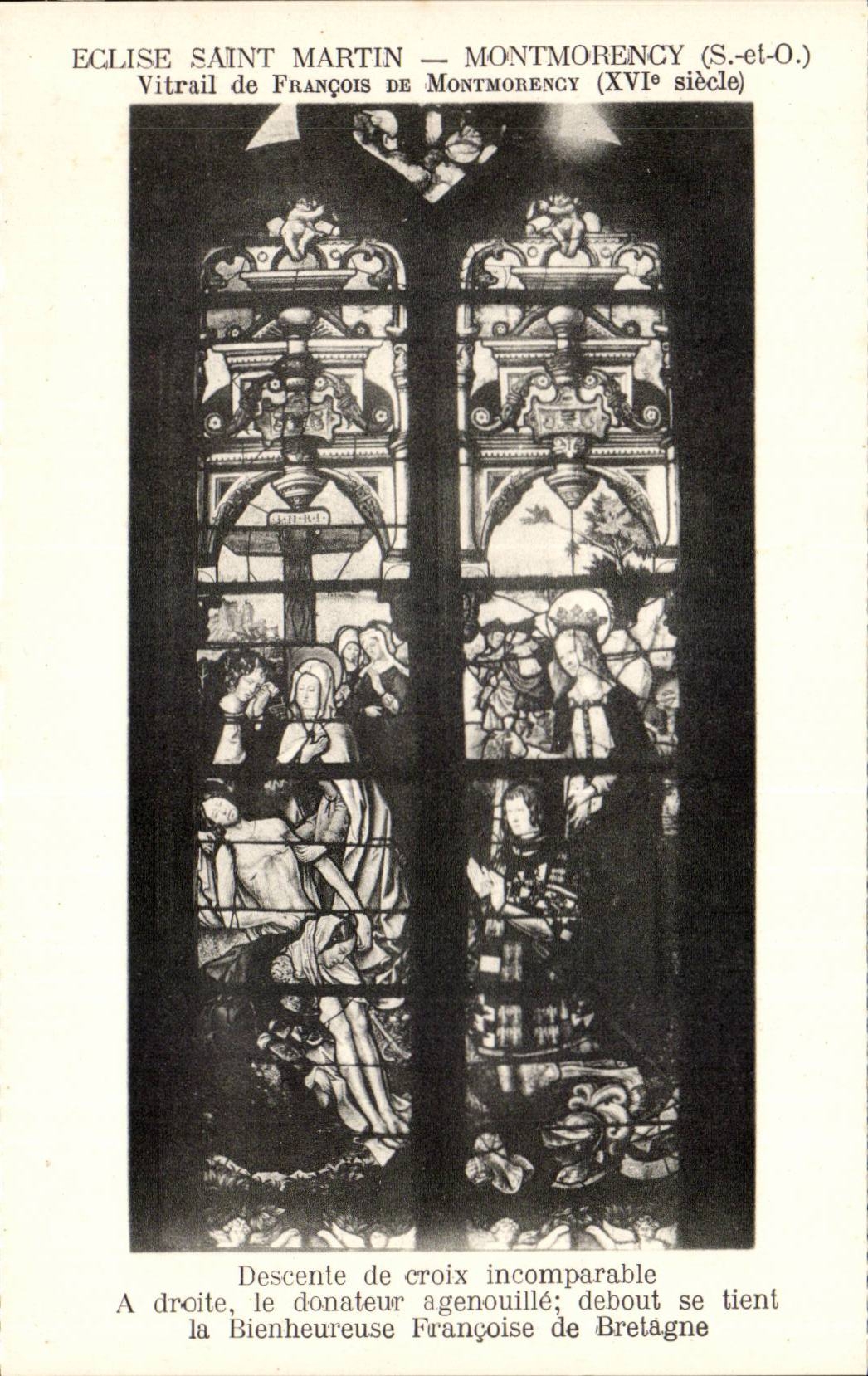 Église Saint-Martin — Montmorency (S.-et-O.) — Vitrail de François de Montmorency (XVIe siècle)