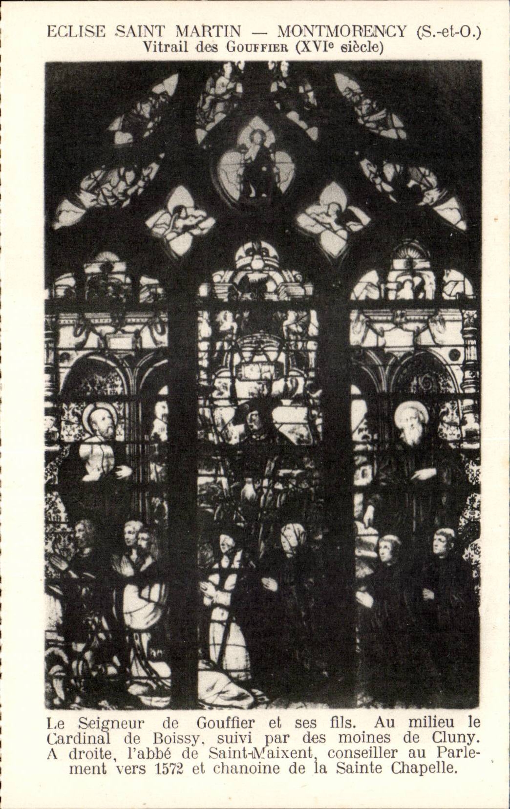 Église Saint-Martin — Montmorency (S.-et-O.) — Vitrail des Gouffier (XVIe siècle)