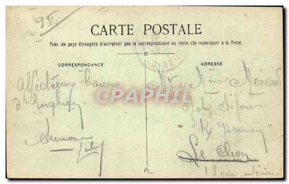 Enghien-les-Bains — La Nouvelle Jetée — Le Garage des Bateaux — E.M. n°2676 — Verso