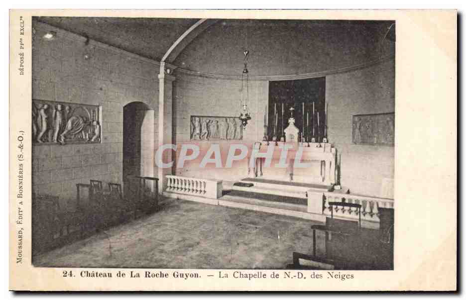 CPA Chateau de la Roche Guyon La chapelle de ND des neiges
