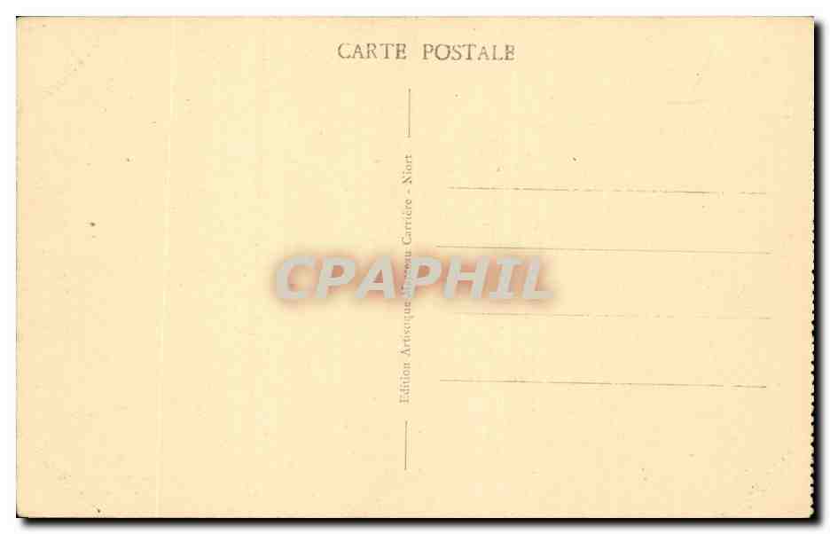 CPA La Venise verte Entree a la Garette de la Rigole du Chail dite Grande rigole — Rückseite