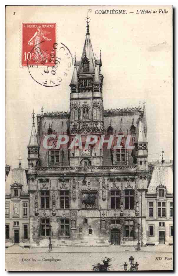 CPA Compiegne Hotel de ville
