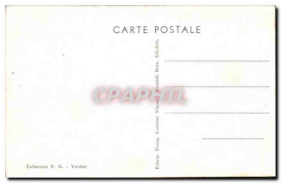 Cimetière National et Ossuaire de Douaumont — 20.000 tombes — MM. Azéma, Edrei et Hardy, Architectes — Rückseite