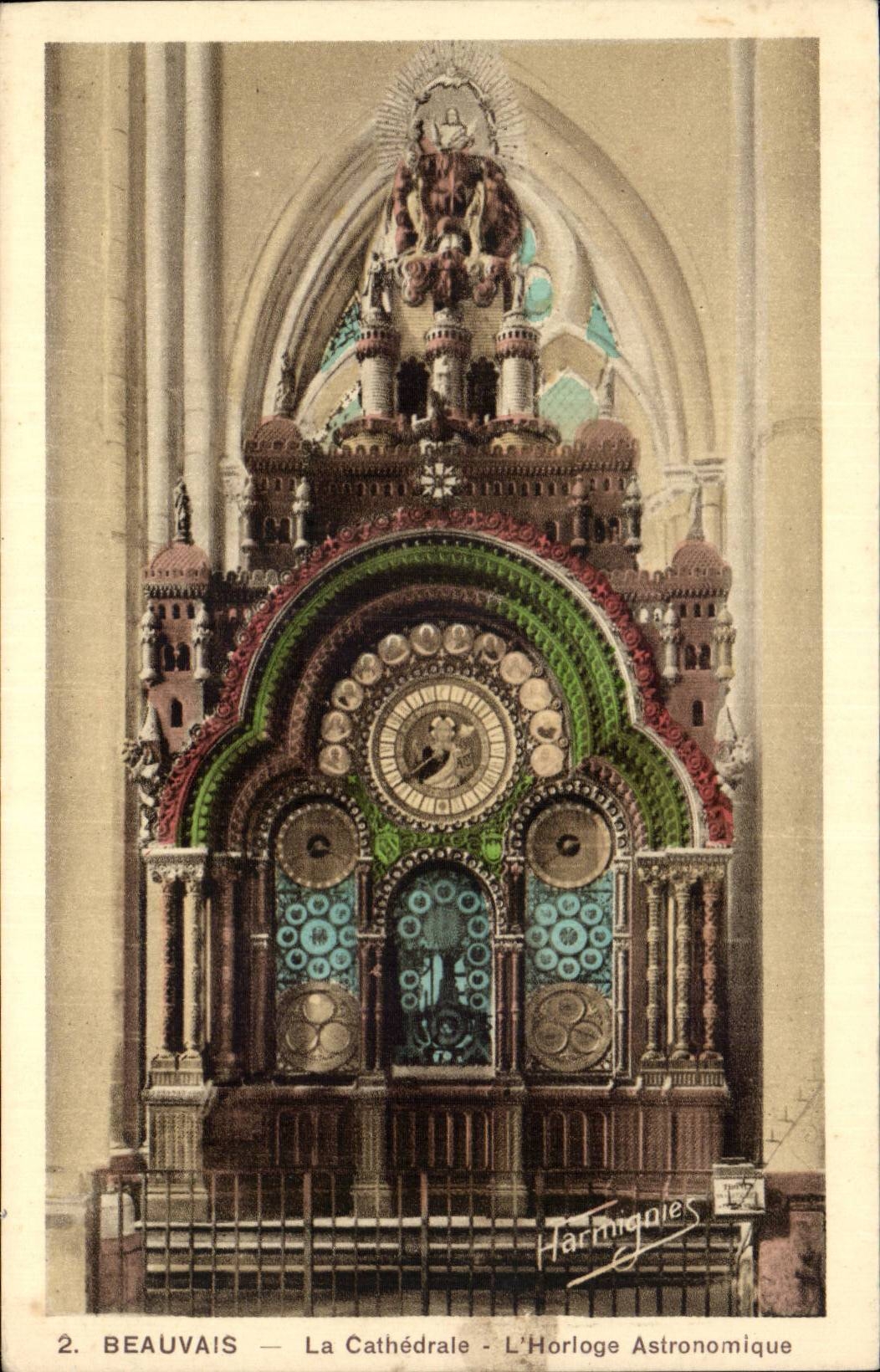 CPA Beauvais La cathedrale Horloge astronomique