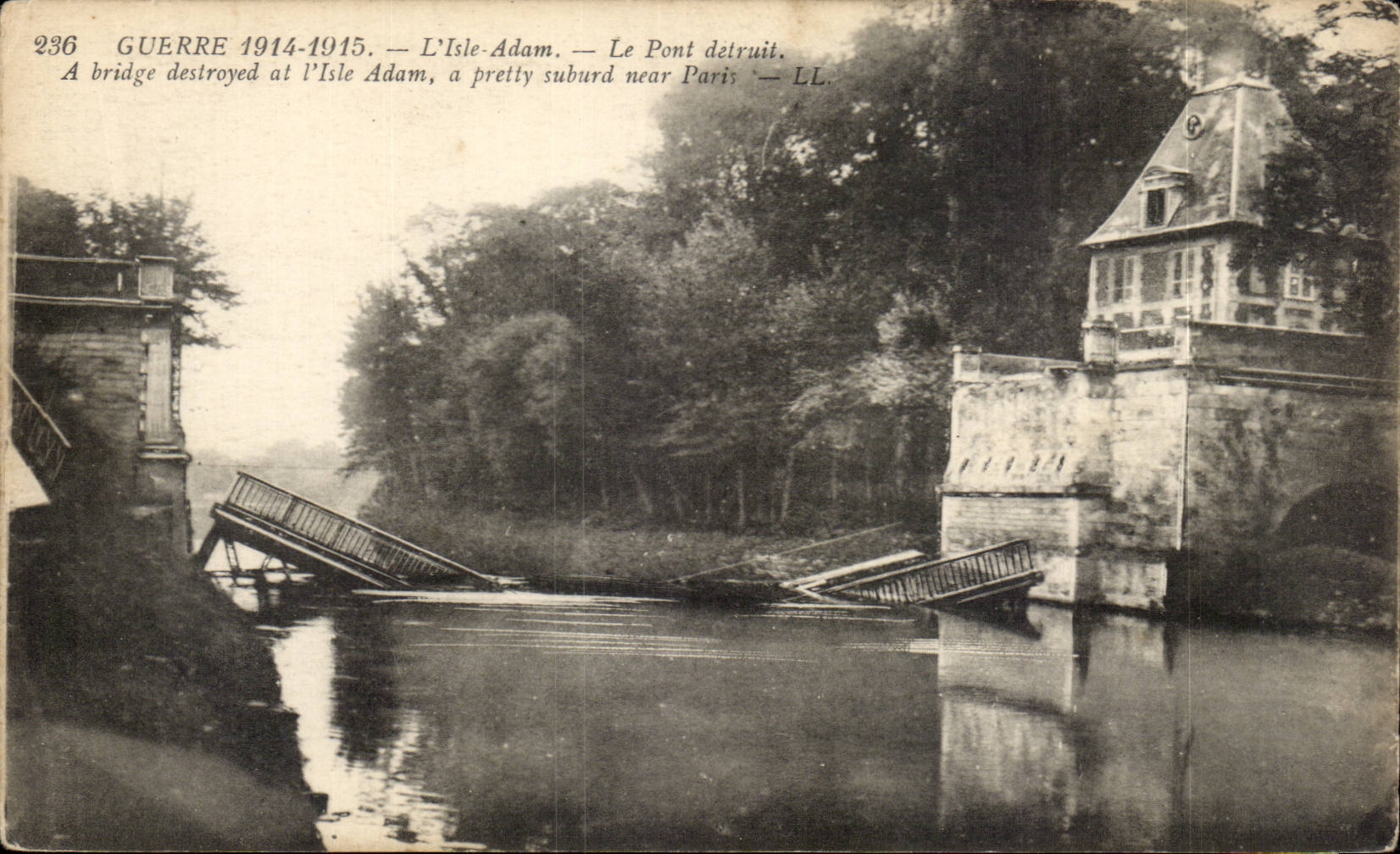 L'Isle-Adam — Le Pont détruit — LL, n°236