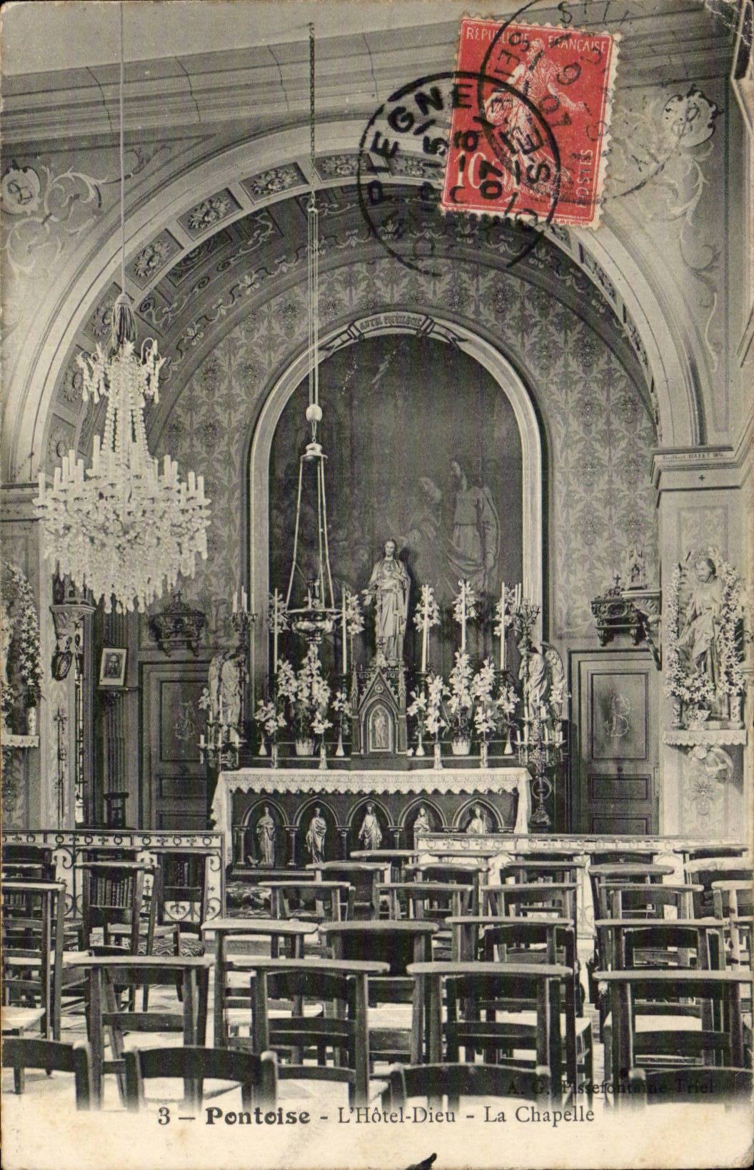 CPA Pontoise Hotel Dieu La chapelle