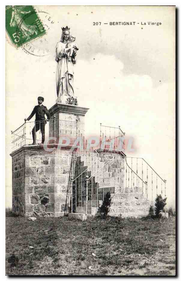 CPA Bertignat La vierge