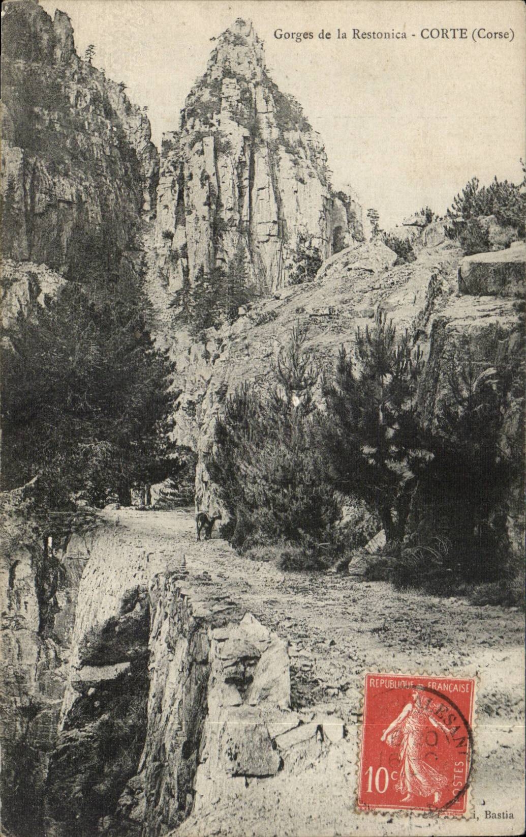 Gorges de la Restonica - CORTE (Corse) — éditeur 'Bastia' - n° de série 1