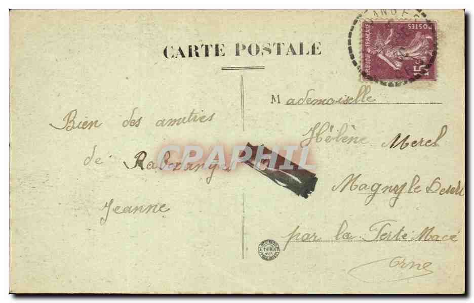 CPA Radodanges La vallee de l'orne a la Goubiniere — Rückseite