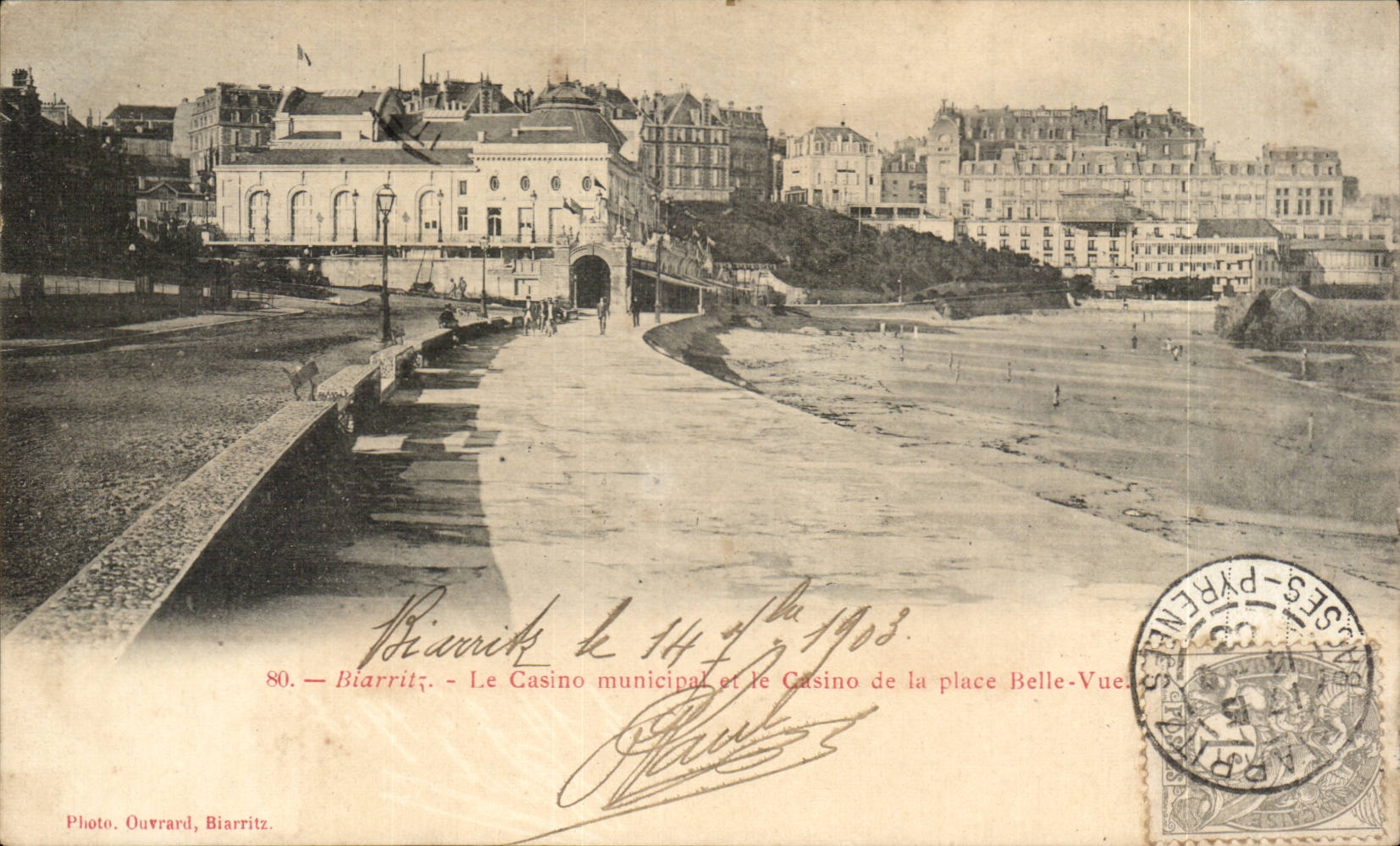 Biarritz — Le Casino municipal et le Casino de la place Belle-Vue — Photo Ouvrard, Biarritz