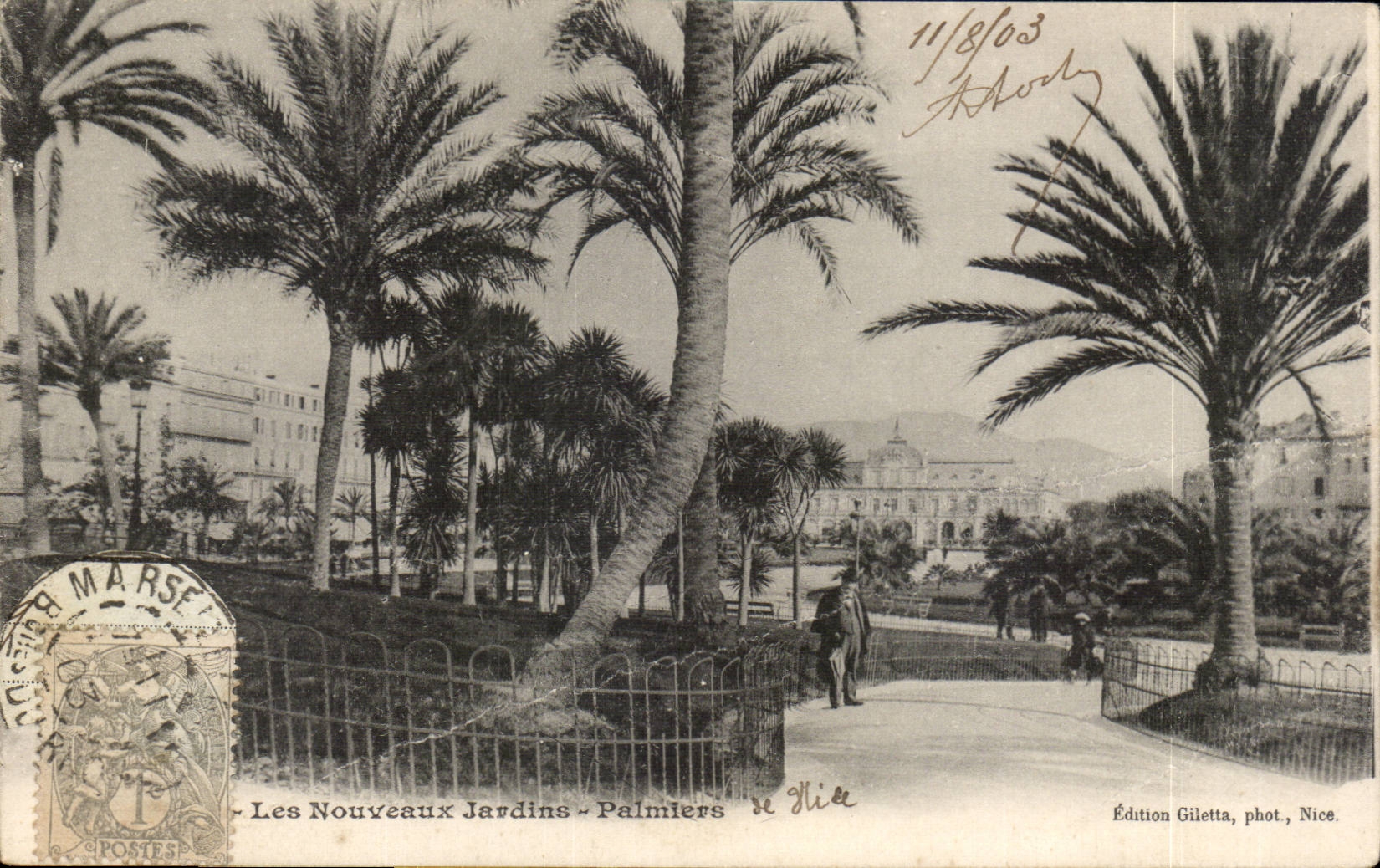 CPA Nice Les nouveaux jardins Palmiers