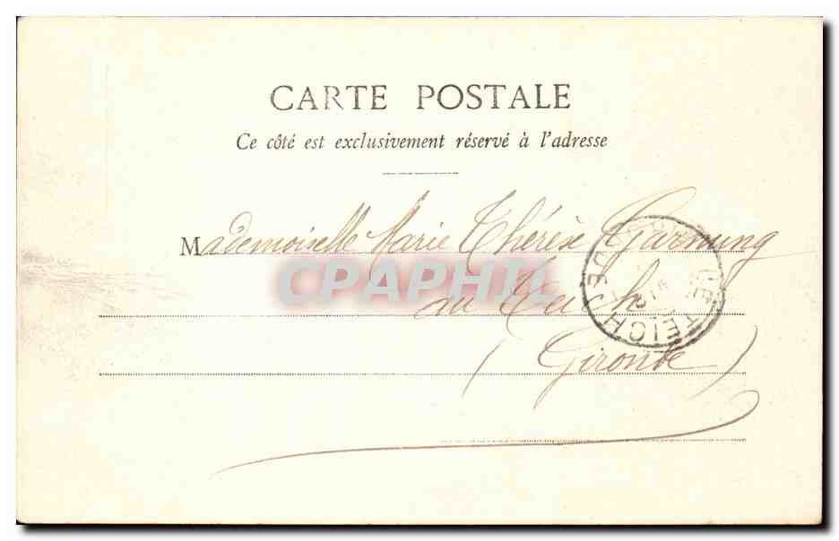 CPA Nice Les nouveaux jardins Palmiers — Rückseite