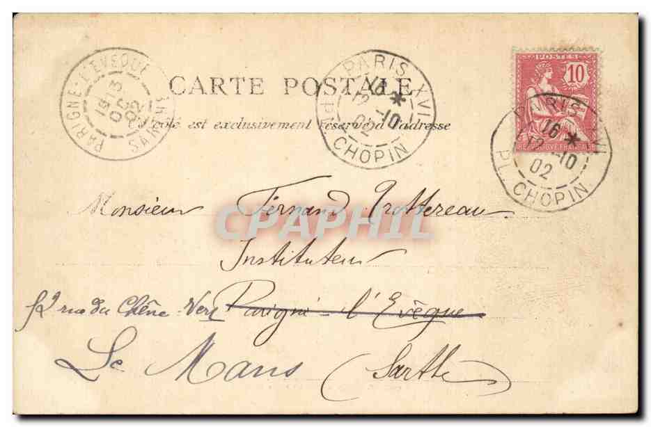 CPA Paris Musee de Cluny — Verso