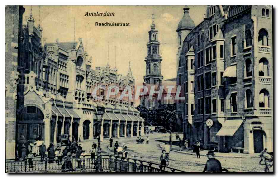 CPA Pays Bas Amsterdam Raadhuisstraat