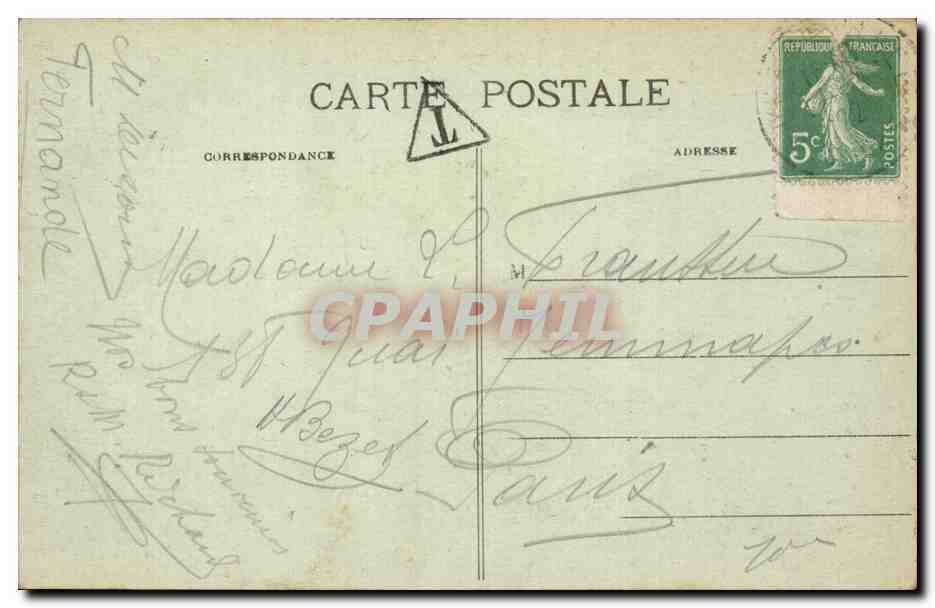 Vieux Port - Arrivée du Mascaret — Édition A. Lefort, n°2 — Achterkant
